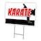 Signmission Karate Yard Sign & Stake outdoor plastic coroplast window, C-1216 Karate C-1216 Karate - alternate 1
